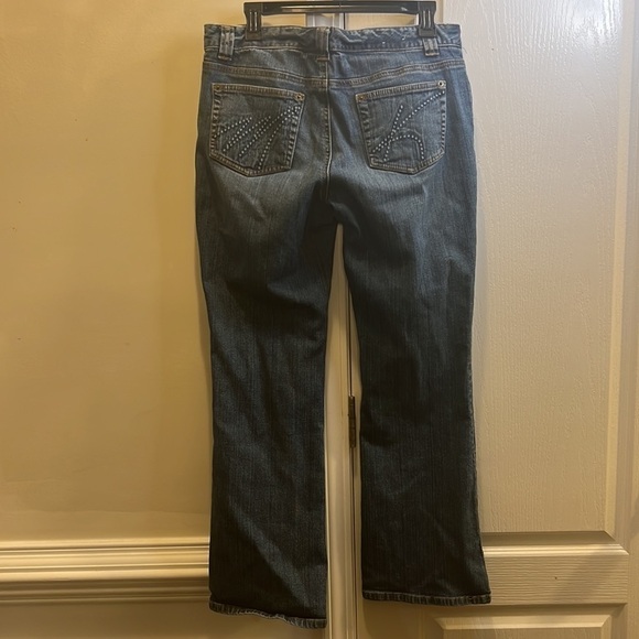 Michael Kor’s Flare Bootcut Blue Denim Jeans Size 10 - Picture 4 of 16